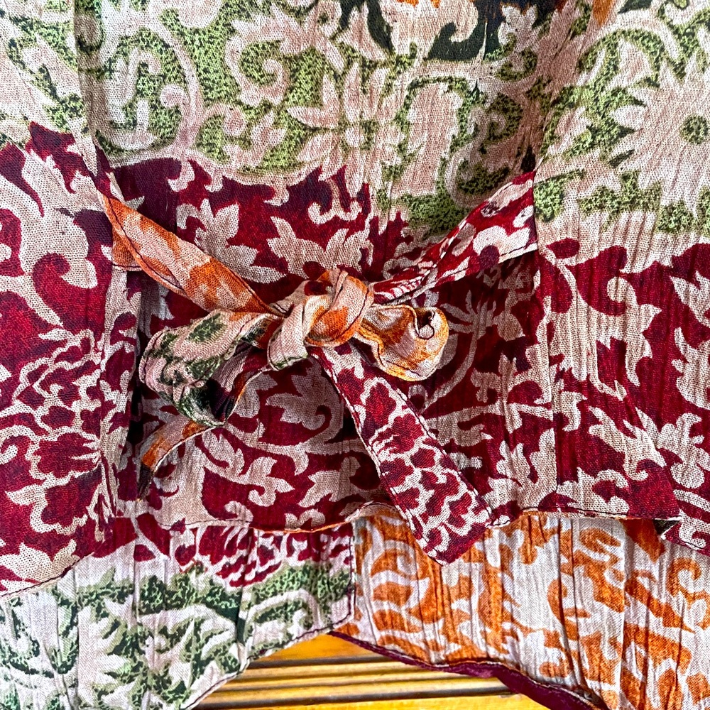 Multi Color Button Down Vest. Sz M - image 3